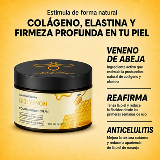 Crema corporal Amura | Reduce la celulitis y la flacidez con veneno de abeja