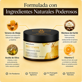 Crema corporal Amura | Reduce la celulitis y la flacidez con veneno de abeja