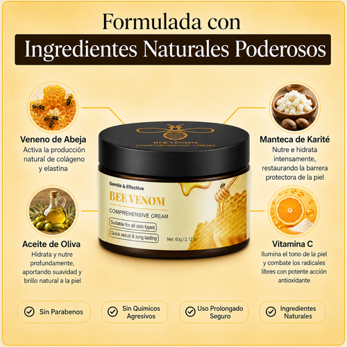 Crema corporal Amura | Reduce la celulitis y la flacidez con veneno de abeja